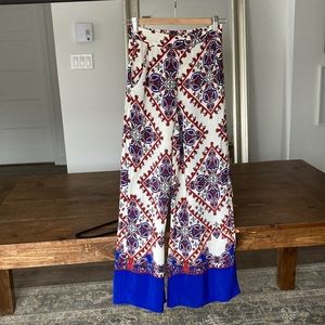 Zara high waisted flowy wide leg pants